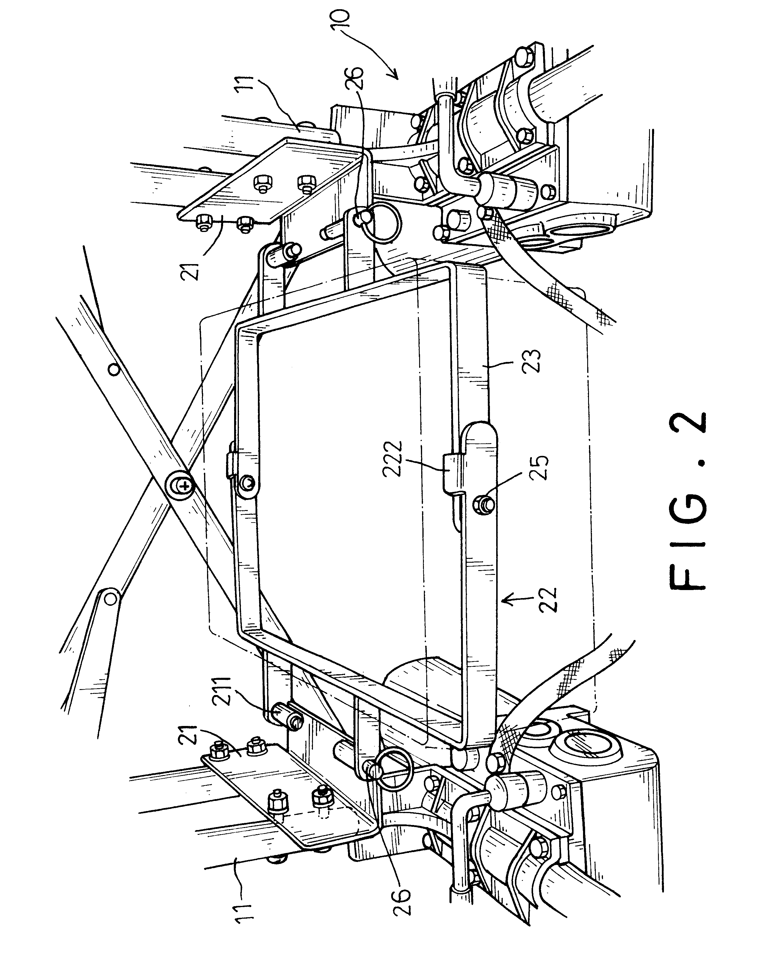 Battery compartment for a motorized wheel chair