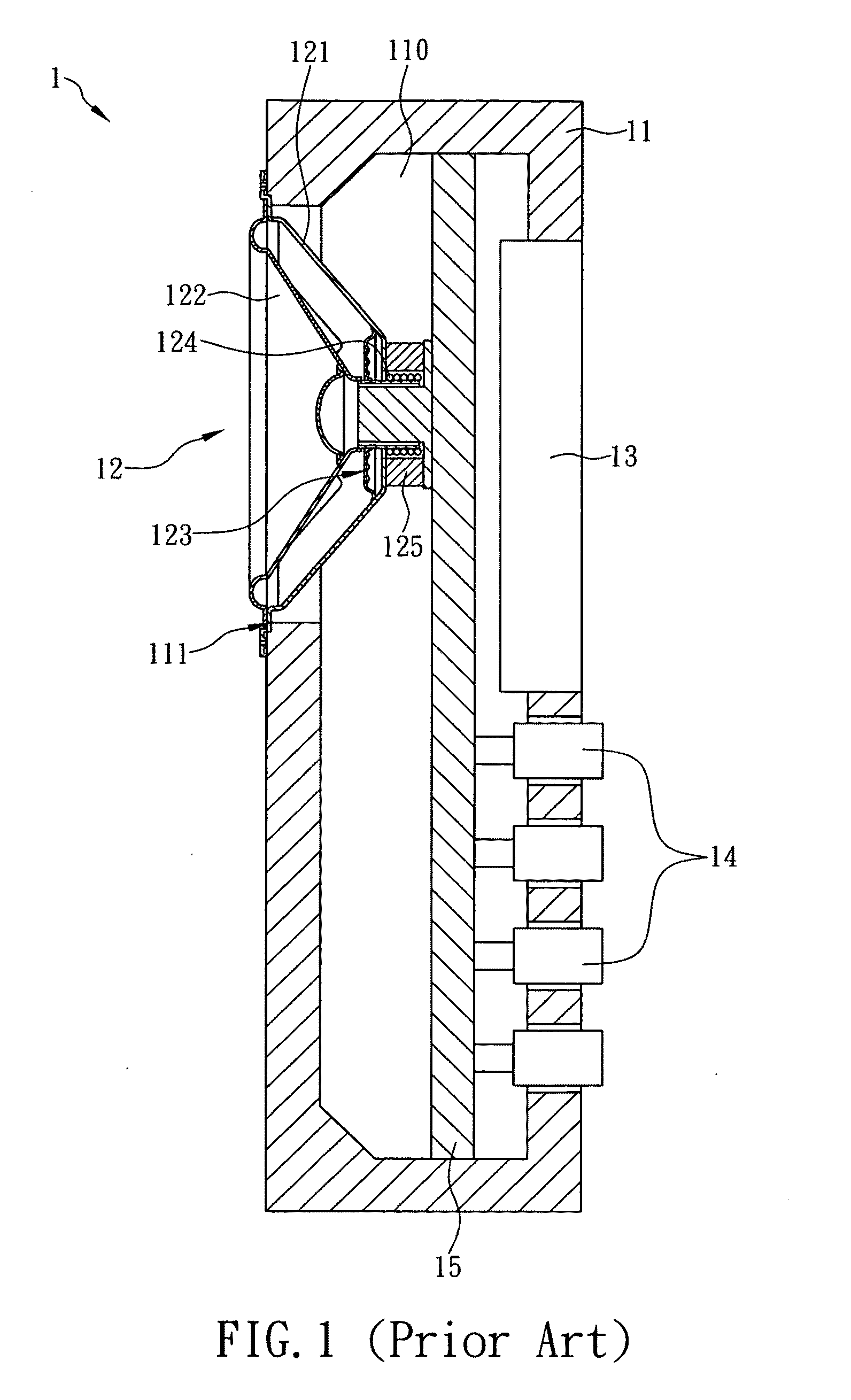 Device with dynamic magnet loudspeaker
