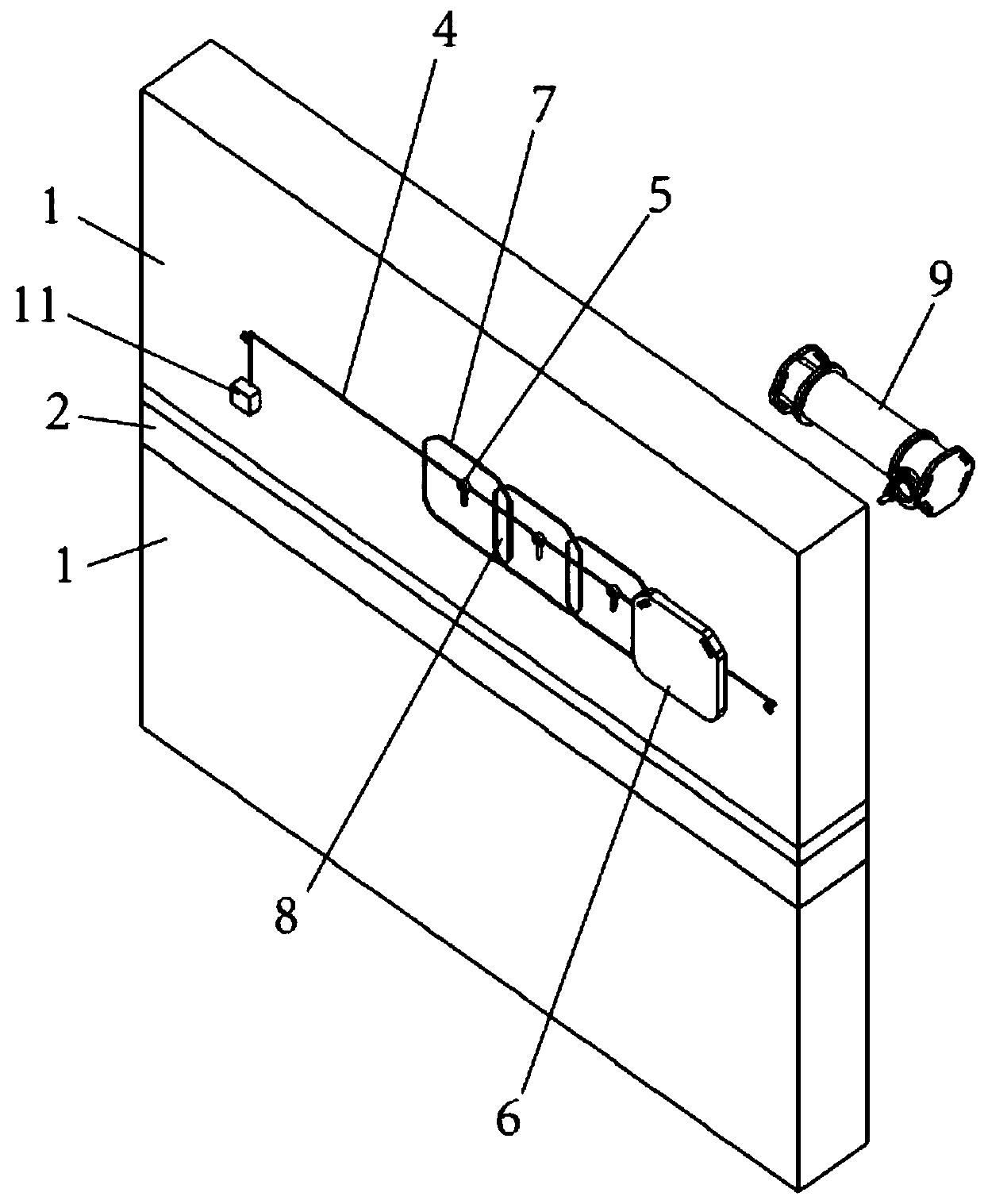 X-ray inspection method for the quality of vertical reinforcement connection between layers of double-sided laminated shear walls