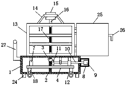 Medical instrument carrying device with convenient-to-store wheels