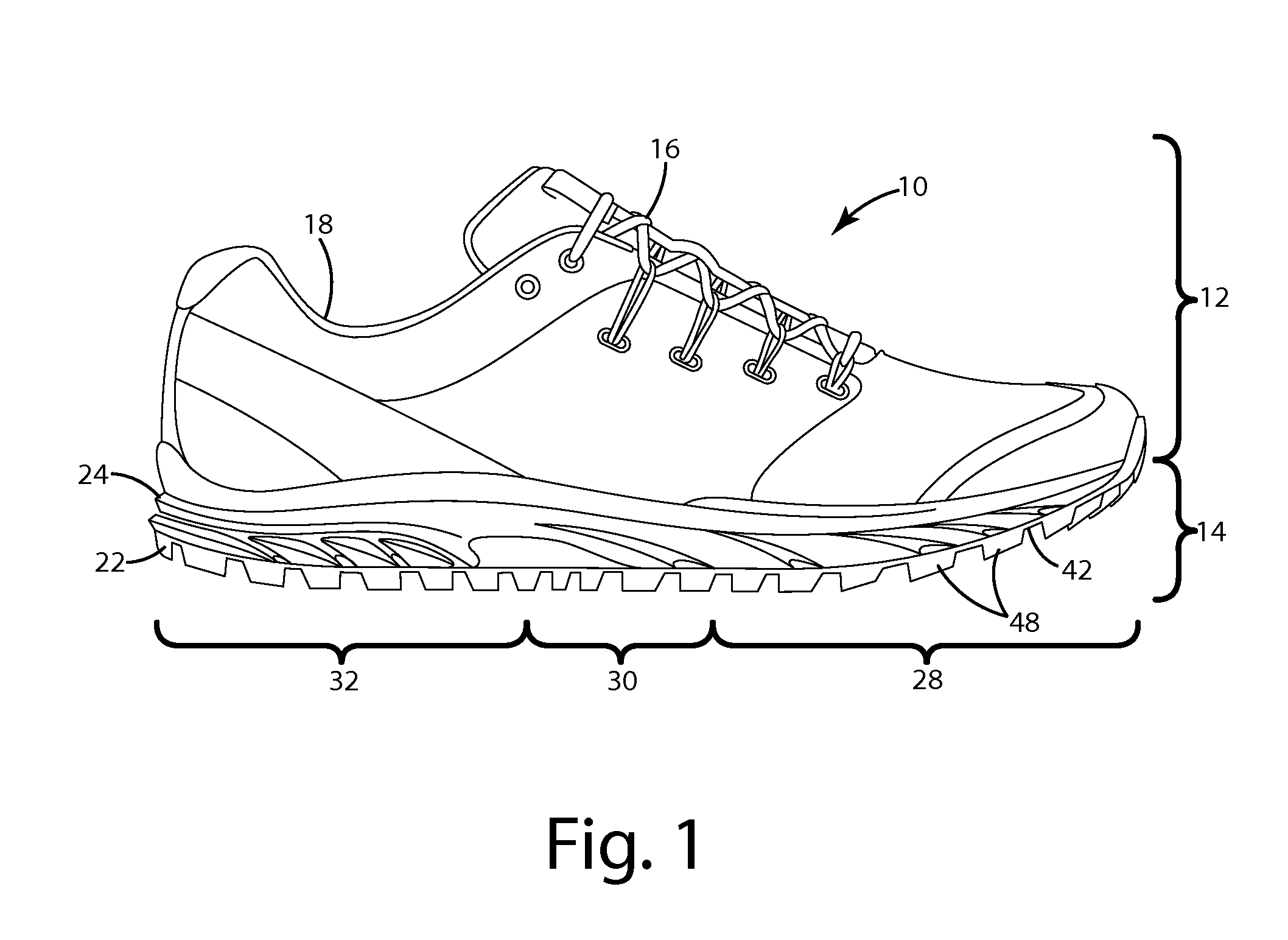 Flexible article of footwear and related method of manufacture