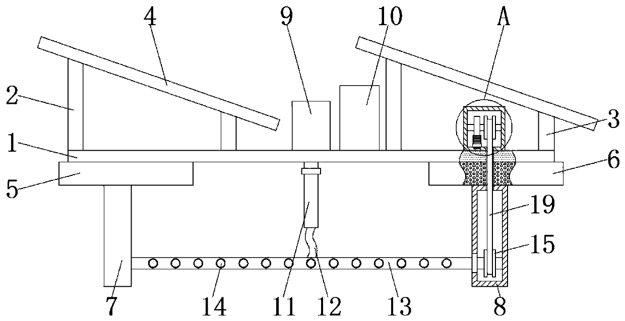 Plug-flow solar aerator with convenient adjustment of ejecting angle