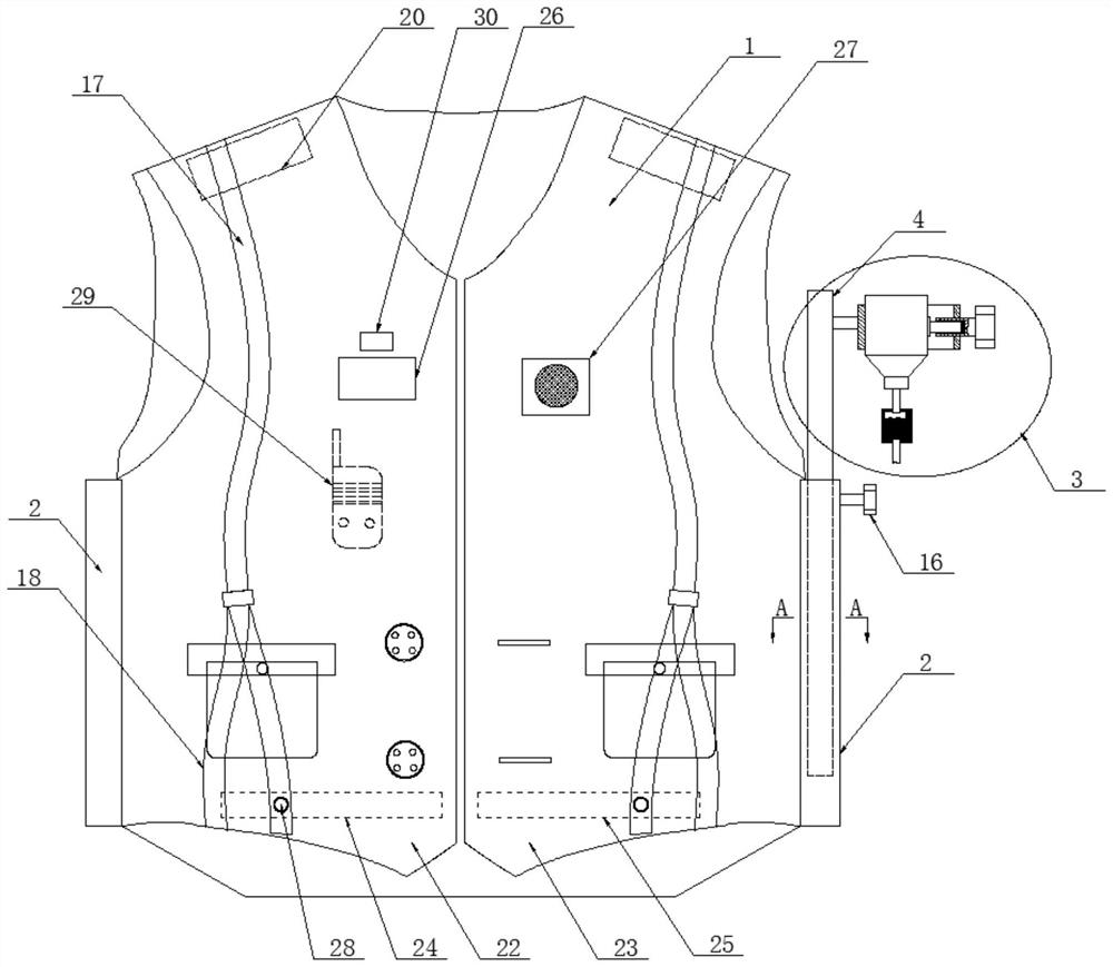 Multifunctional portable infusion waistcoat