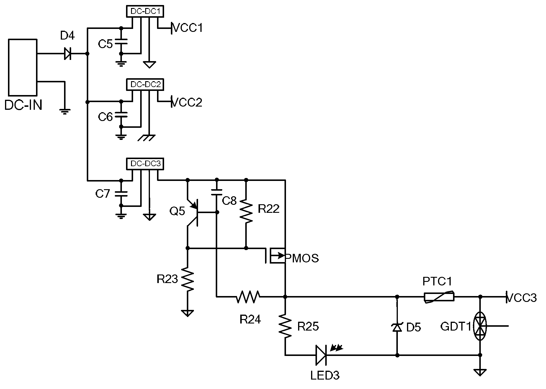 Signal isolation grid circuit