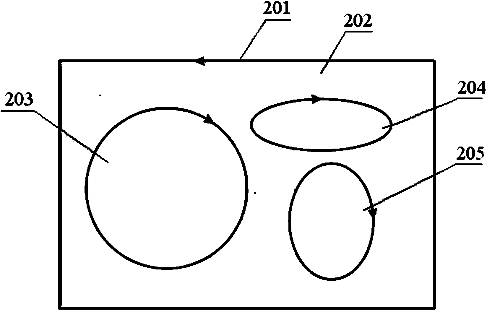 Rapid bridging method of polygonal area containing plurality of holes