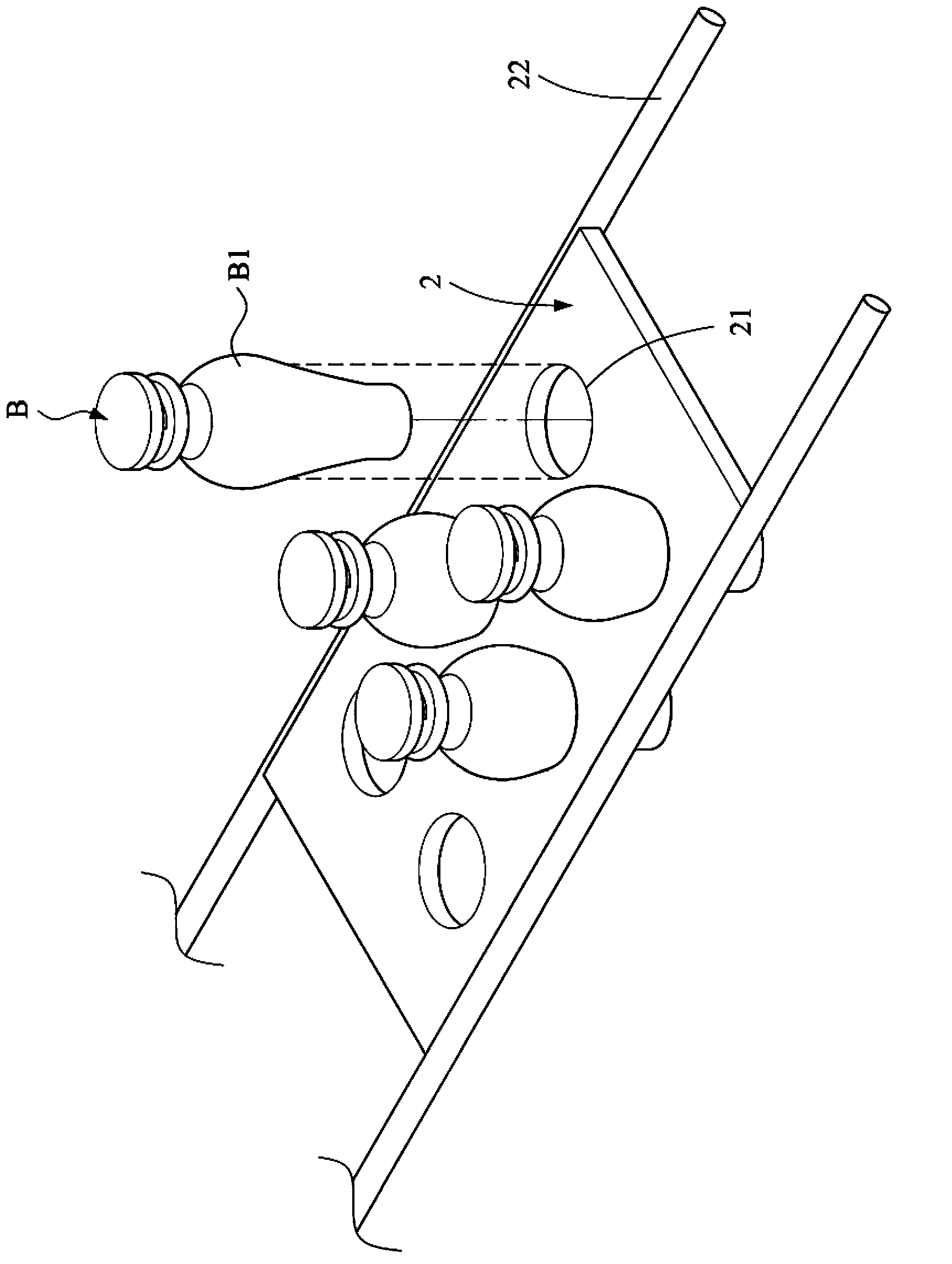 Suspension accommodating type freeze drying device