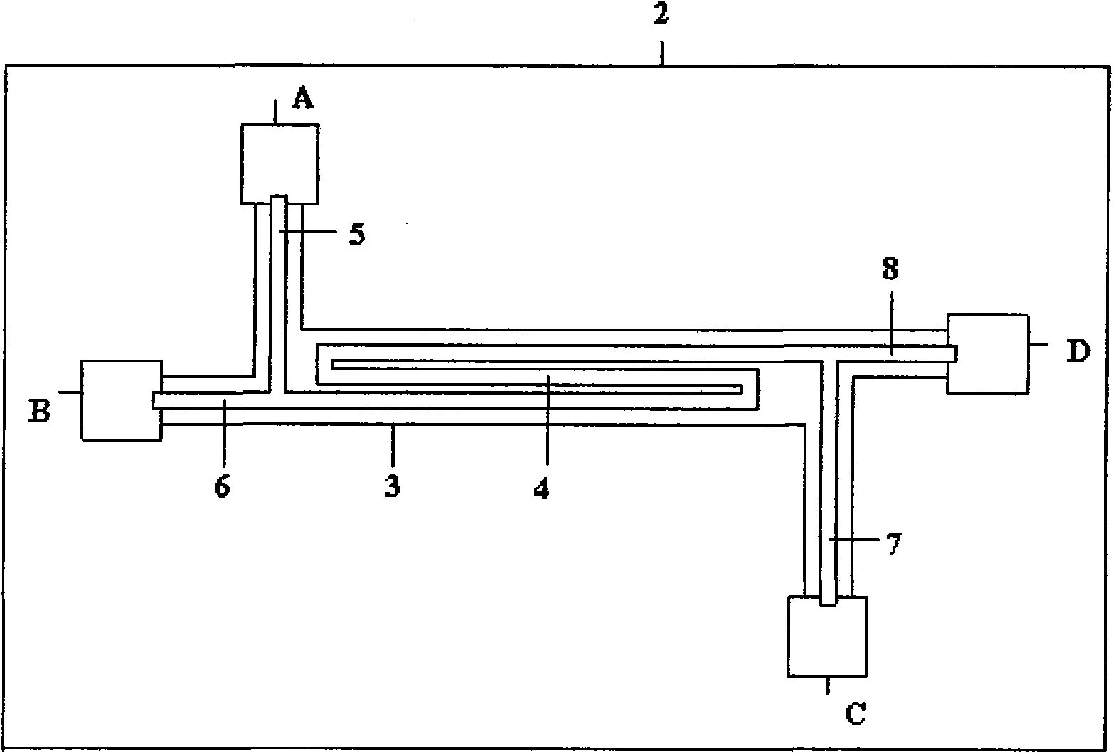 Test structure for measuring thermal conductivity of film