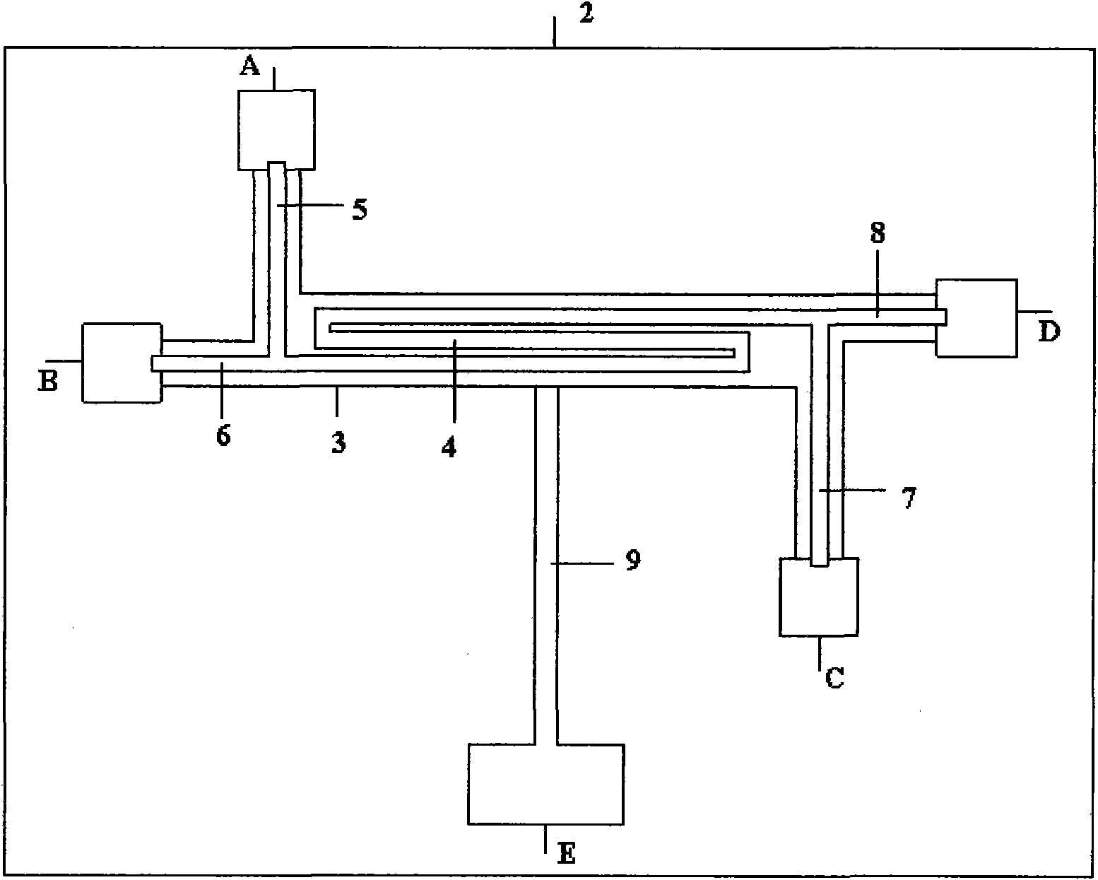 Test structure for measuring thermal conductivity of film