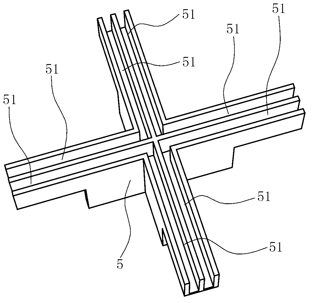 Connection assembly of combined type frame