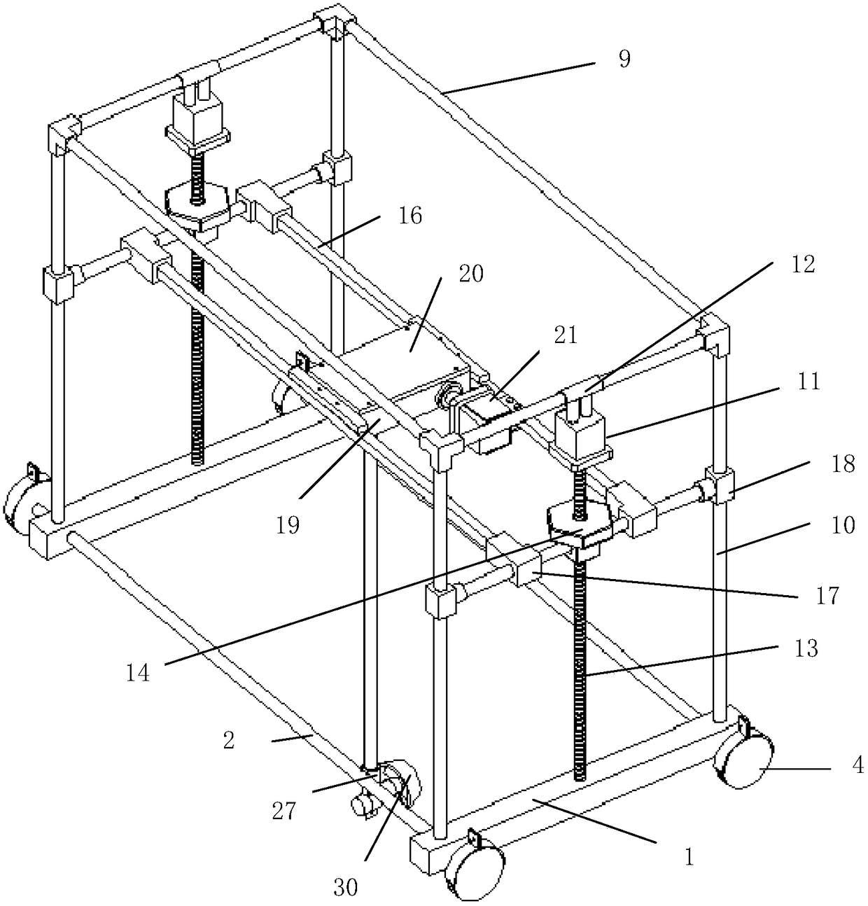 A propeller thrust measuring device