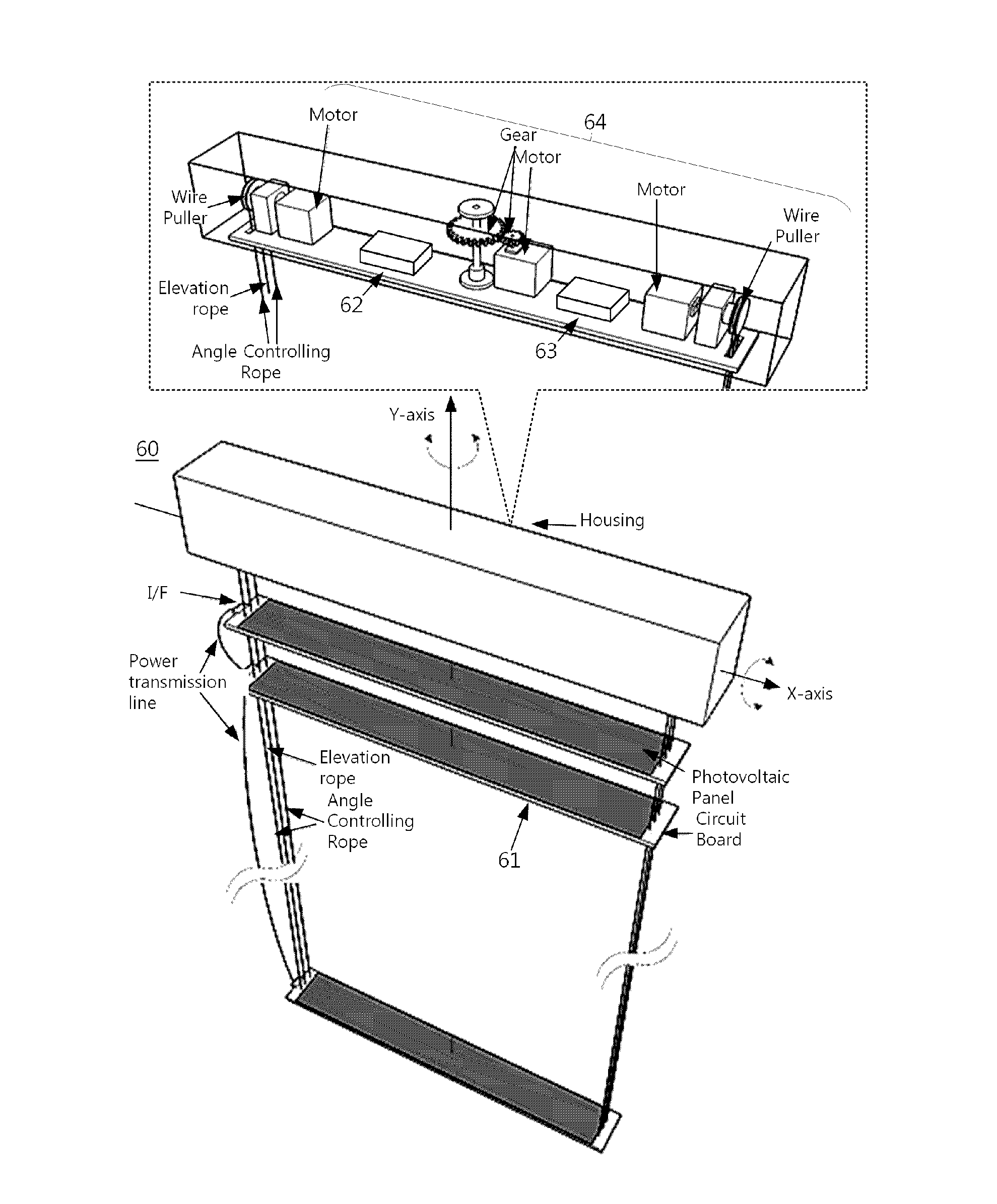 Method for hybrid solar tracking, and apparatus for hybrid solar tracking and photovoltaic blind system using same
