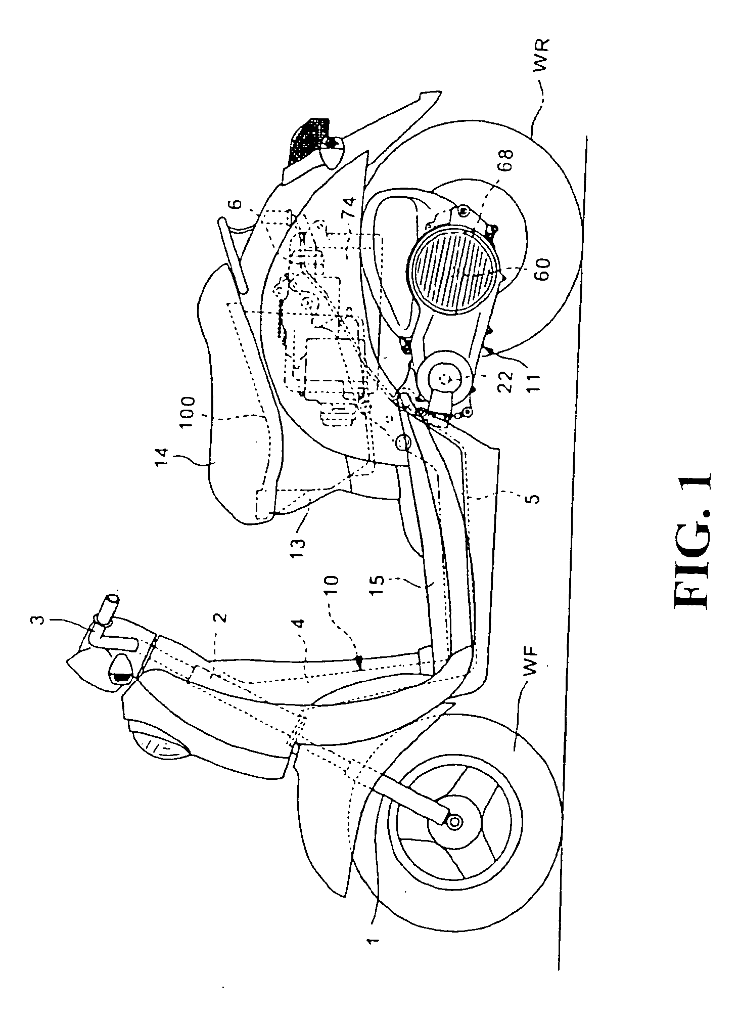 Motor cooling structure for electric vehicle