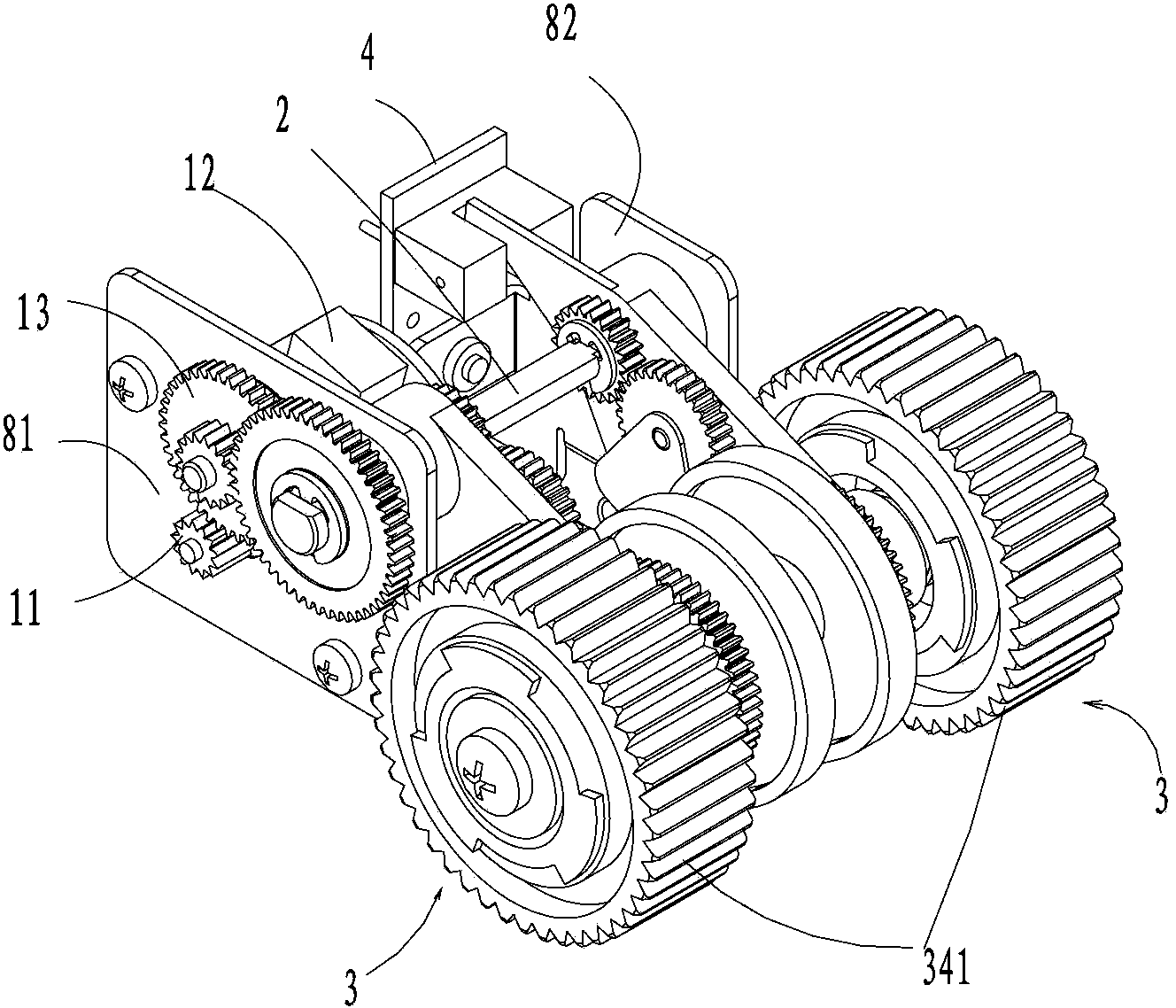 Wafer type medium correction mechanism and wafer type medium processing device