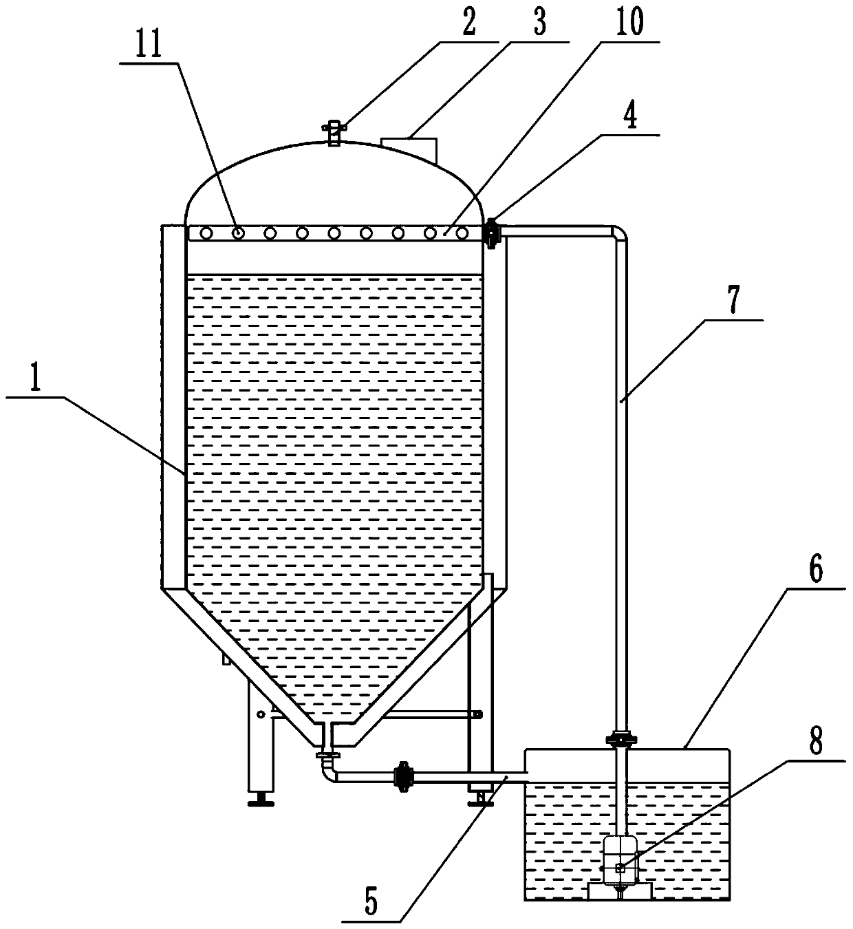 Method for increasing production of methane through corn straw anaerobic dry fermentation bacteria agent and biogas liquid reflux