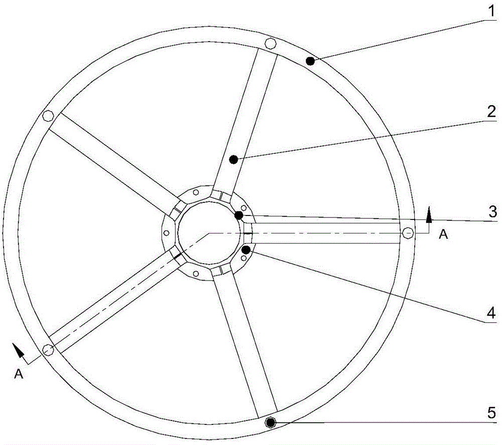 Flywheel body with shock absorber