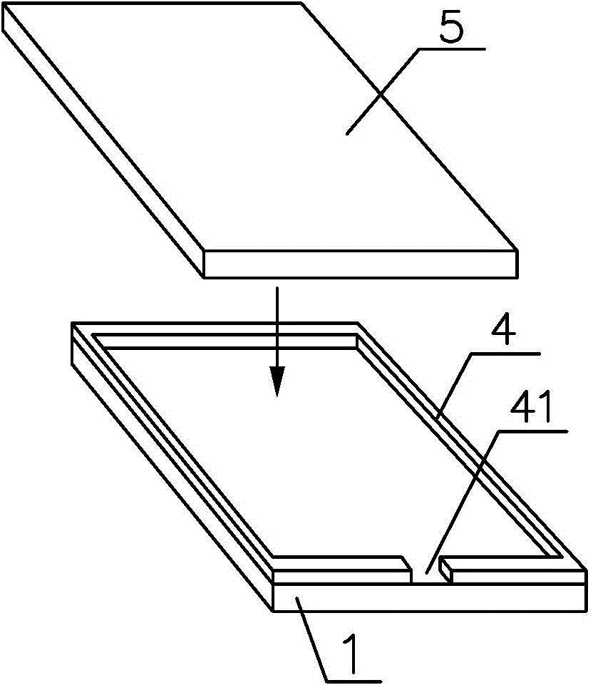 An OLED display device packaging method and packaging structure