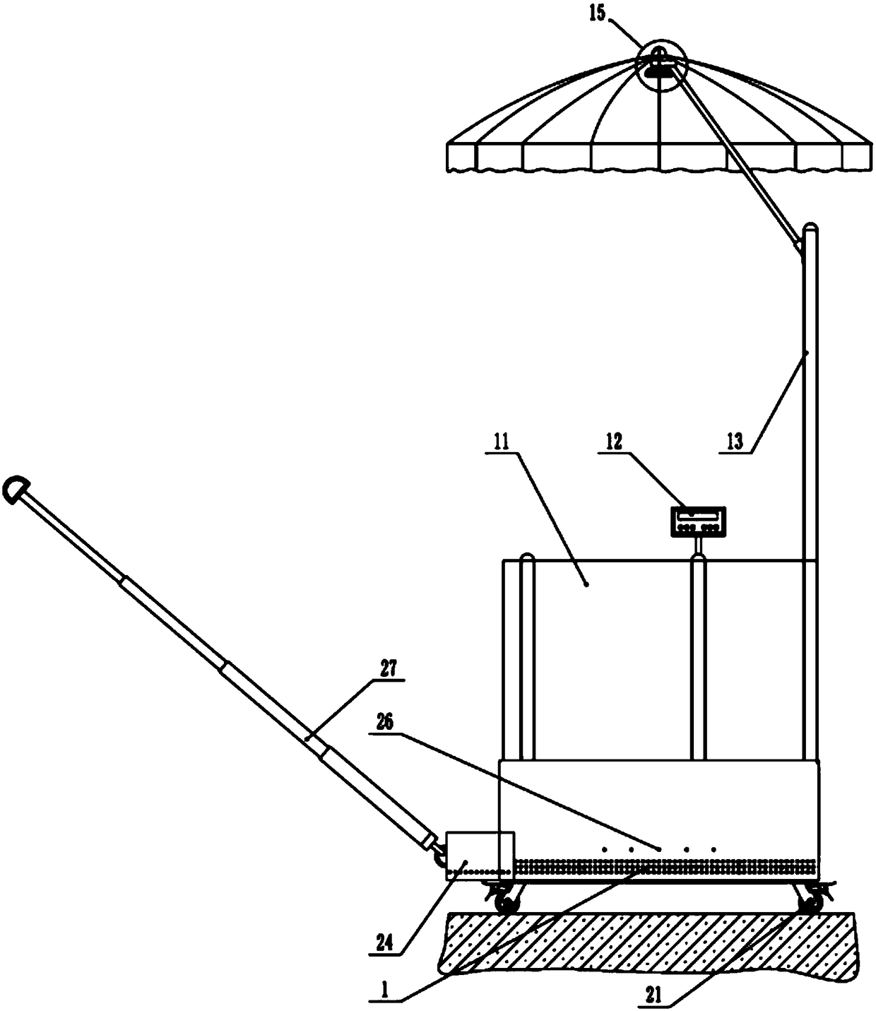 A post equipment and its control method for providing comprehensive protection for outdoor fixed duty posts