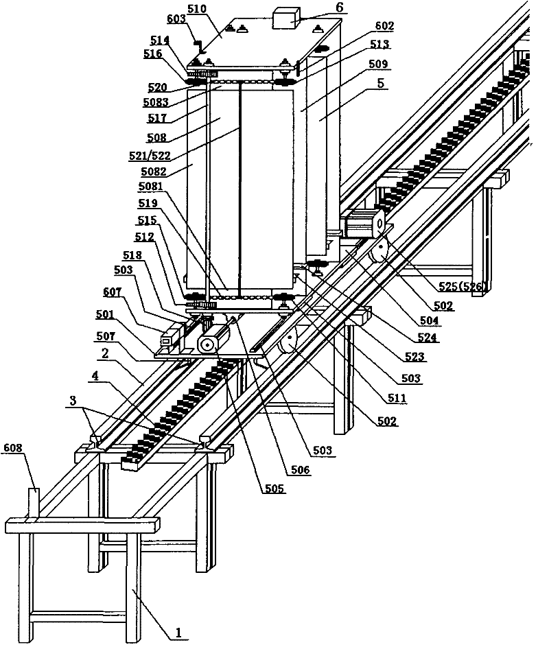 Self-propelled replenish truck system of cargo allocation line of distribution center