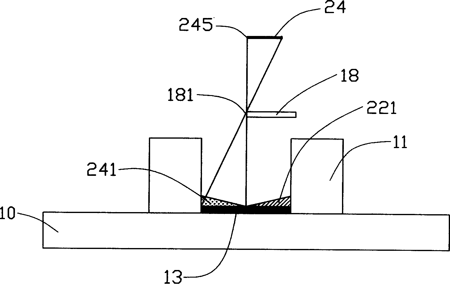 Carbon nanometer tube array structure and growing method thereof