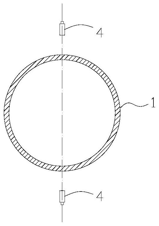 A dynamic monitoring method and device for inner diameter shrinkage of wound metal liner