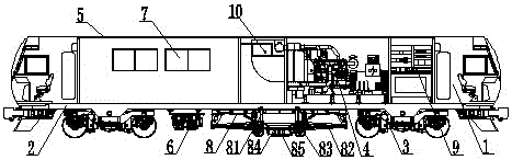 Rail flaw detection vehicle for subway