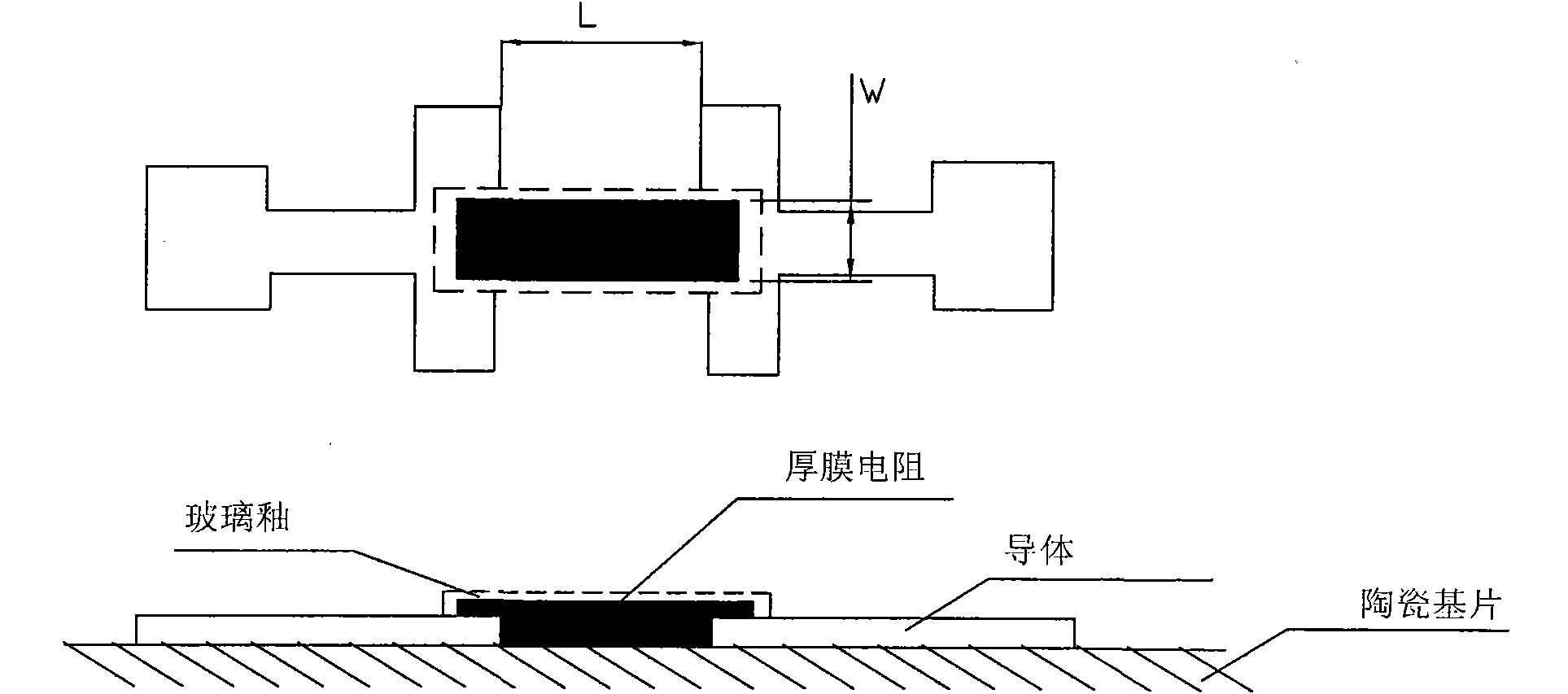 Thick-film resistor layout design device