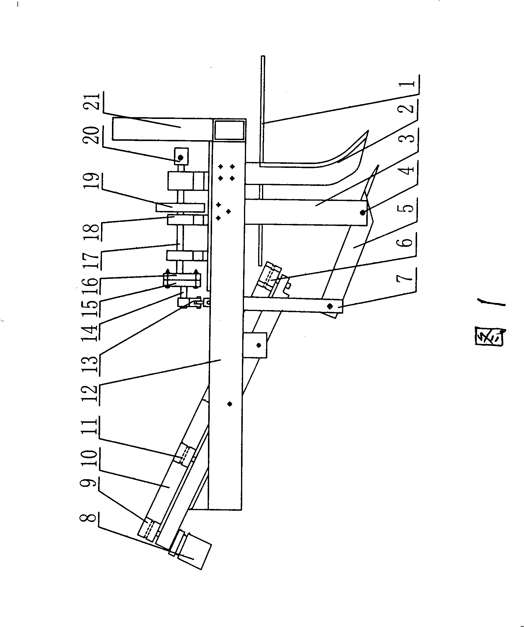 Long-rhizome Chinese medicinal herb harvester