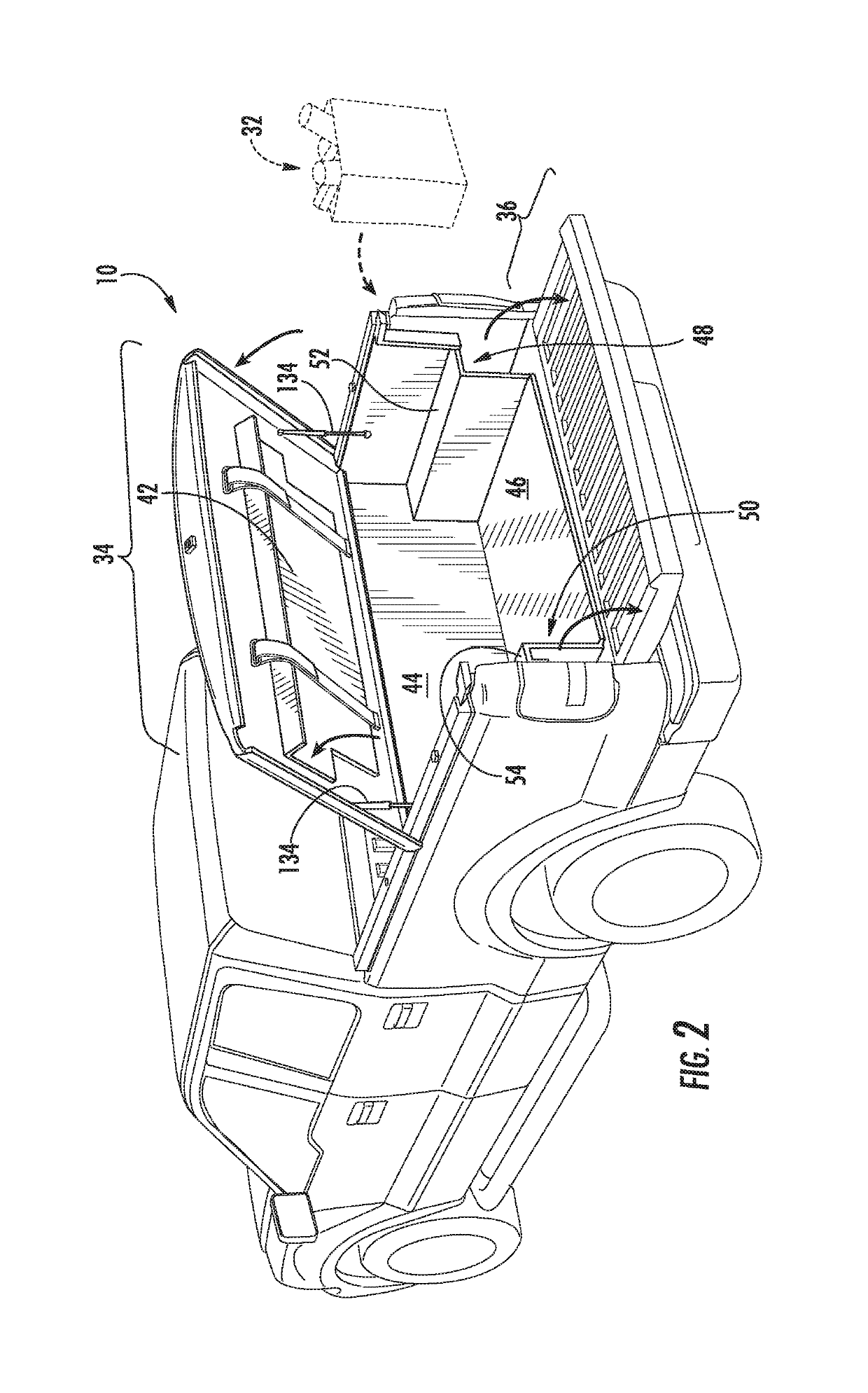 Collapsible folding truck trunk