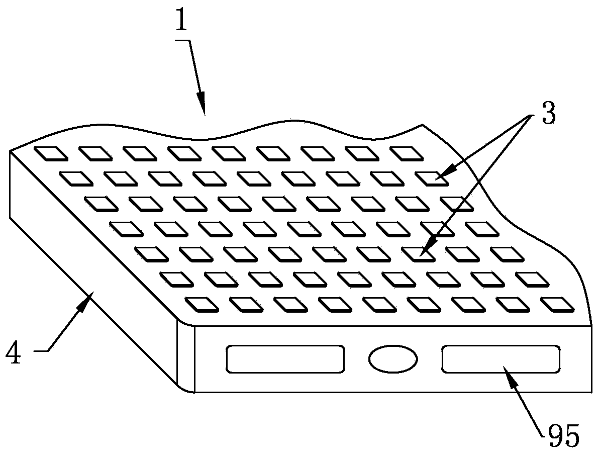 Mattress for enabling uniform stressing of all parts of human body and method thereof for generating uniform supporting force