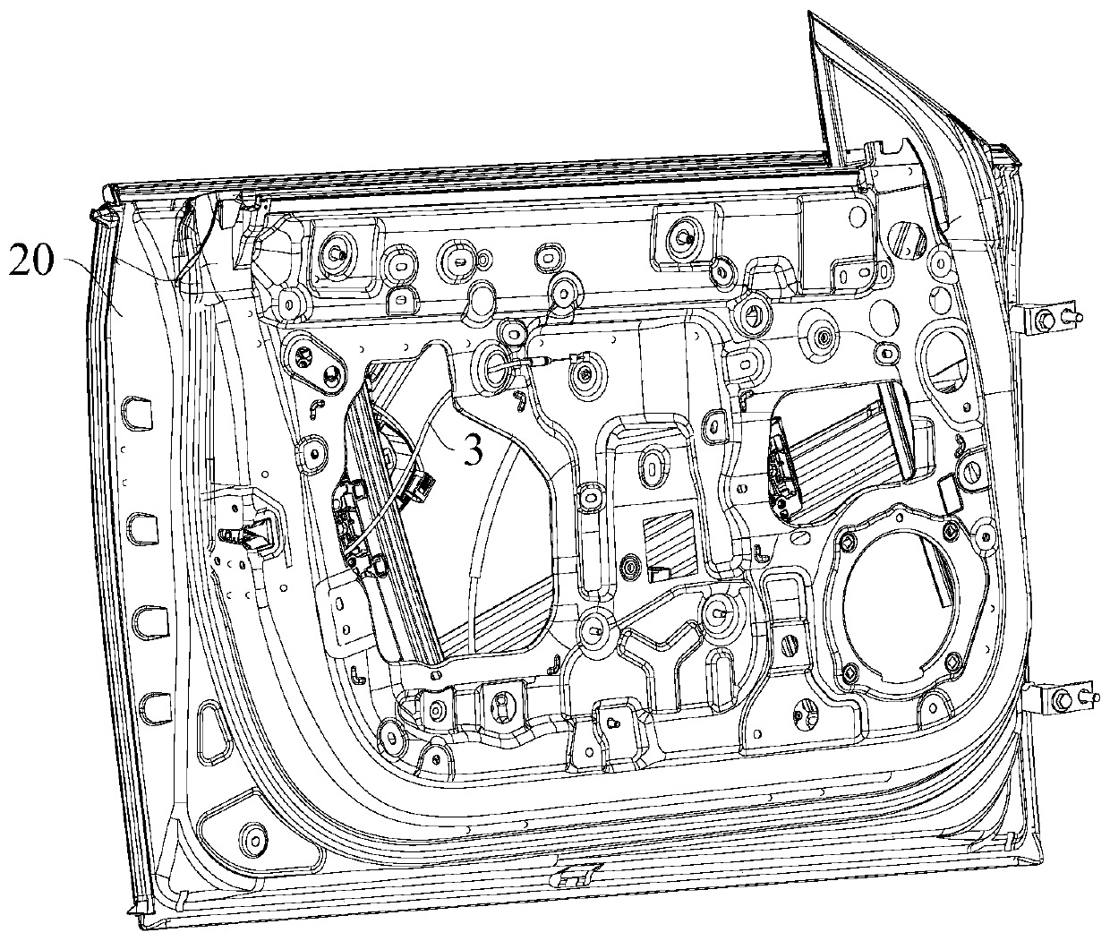 Electronic lock assembly of vehicle and vehicle