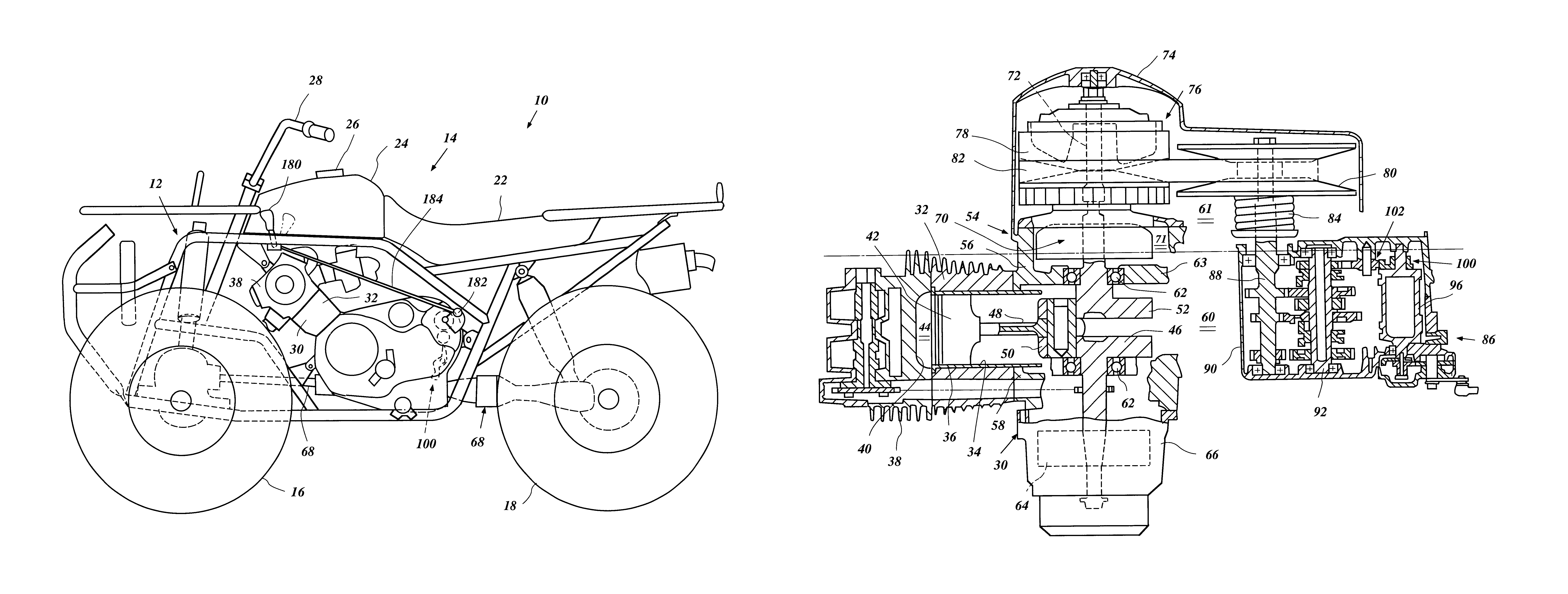 Transmission lock for all-terrain vehicle