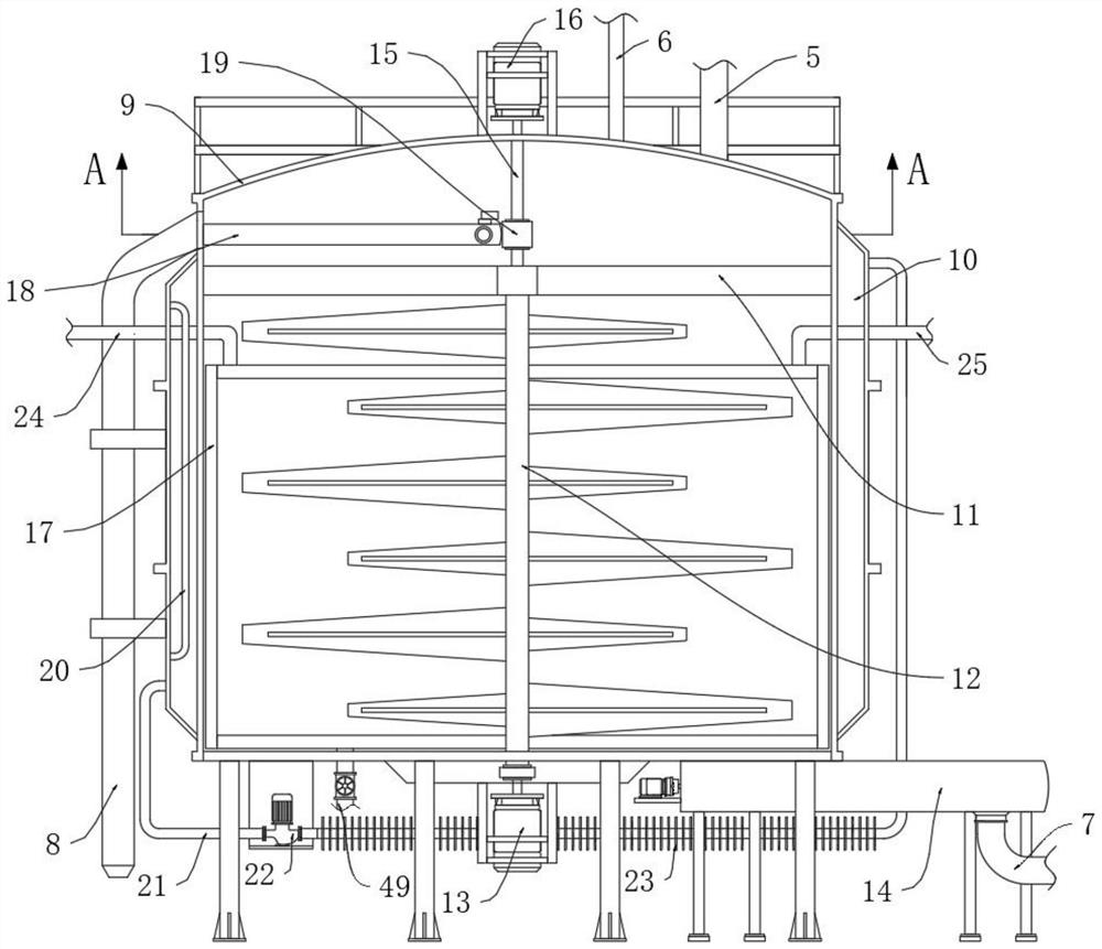 Sludge treatment device with deodorization function and method thereof