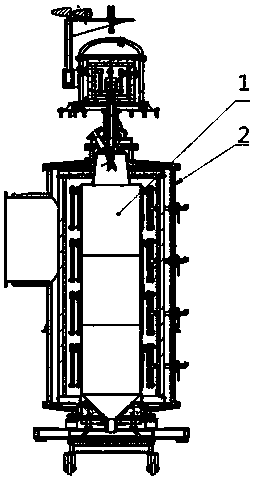 Chemical combination tower cavity used for metal atomization powder process