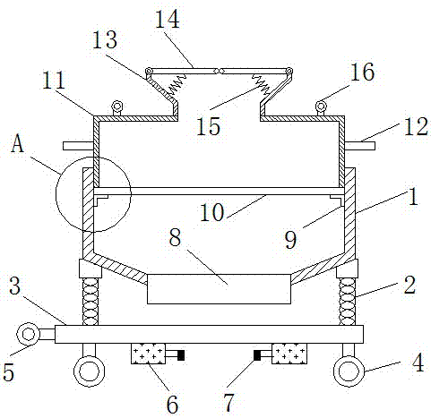 Portable vibrating screen for building