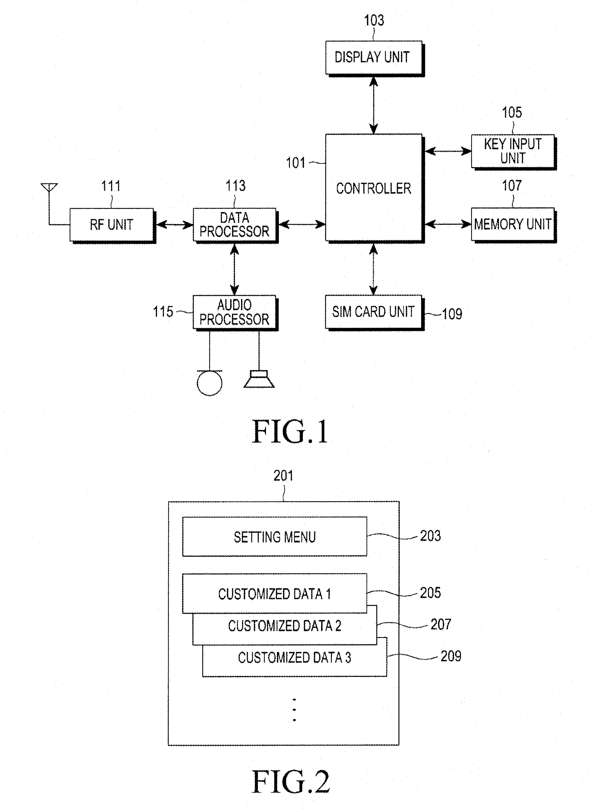 Apparatus and method for setting up an interface in a mobile terminal