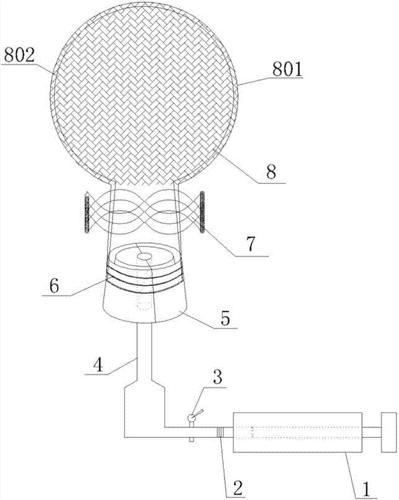 Portable gas collecting bag