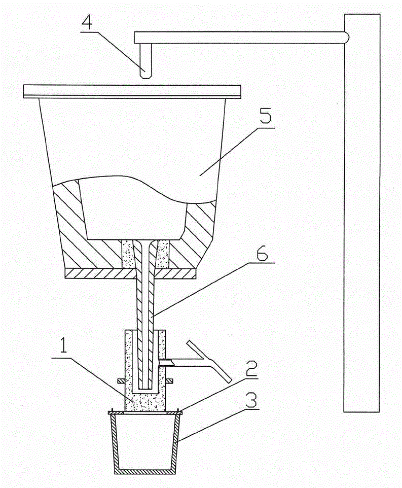Baking device and method for integral water gap of continuous casting tundish