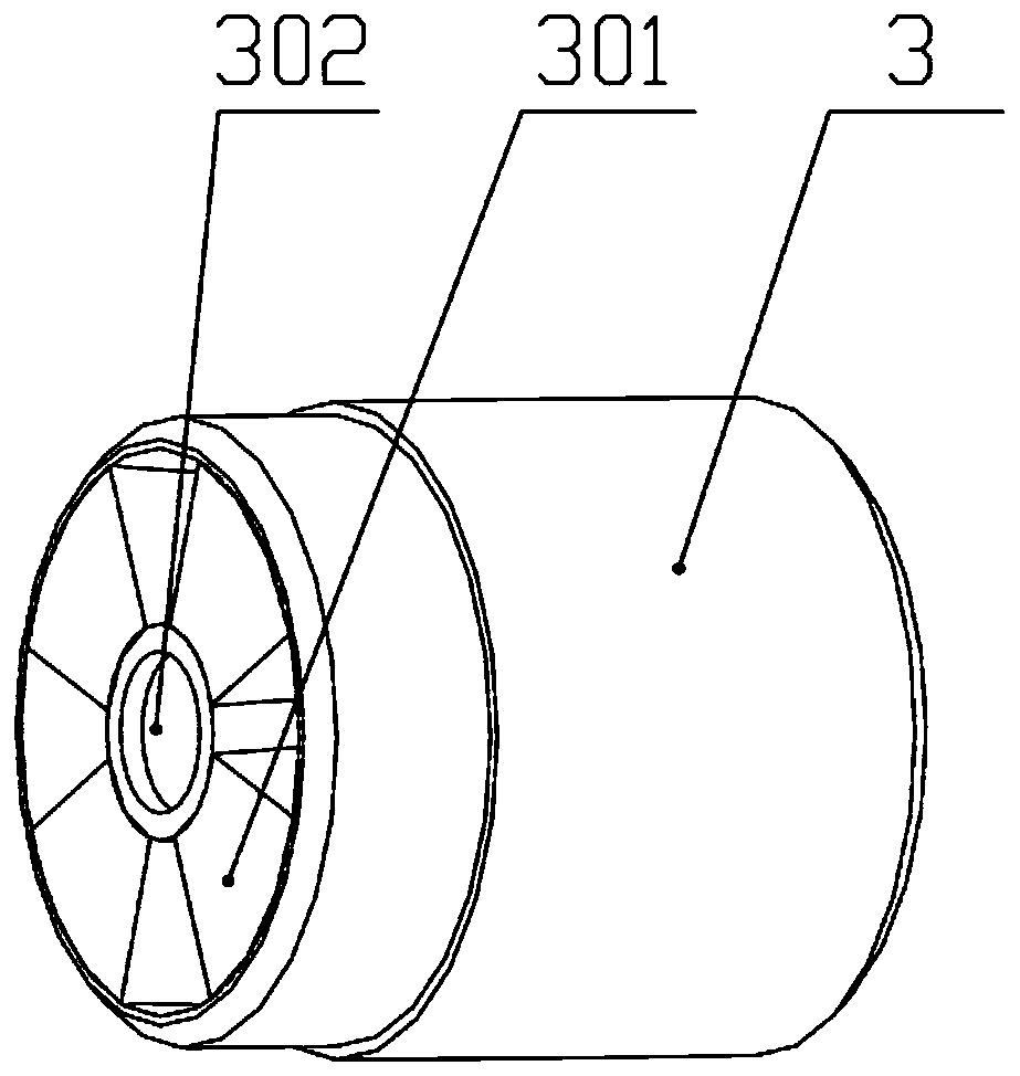 Low-nitrogen combustion device for cement kiln tail