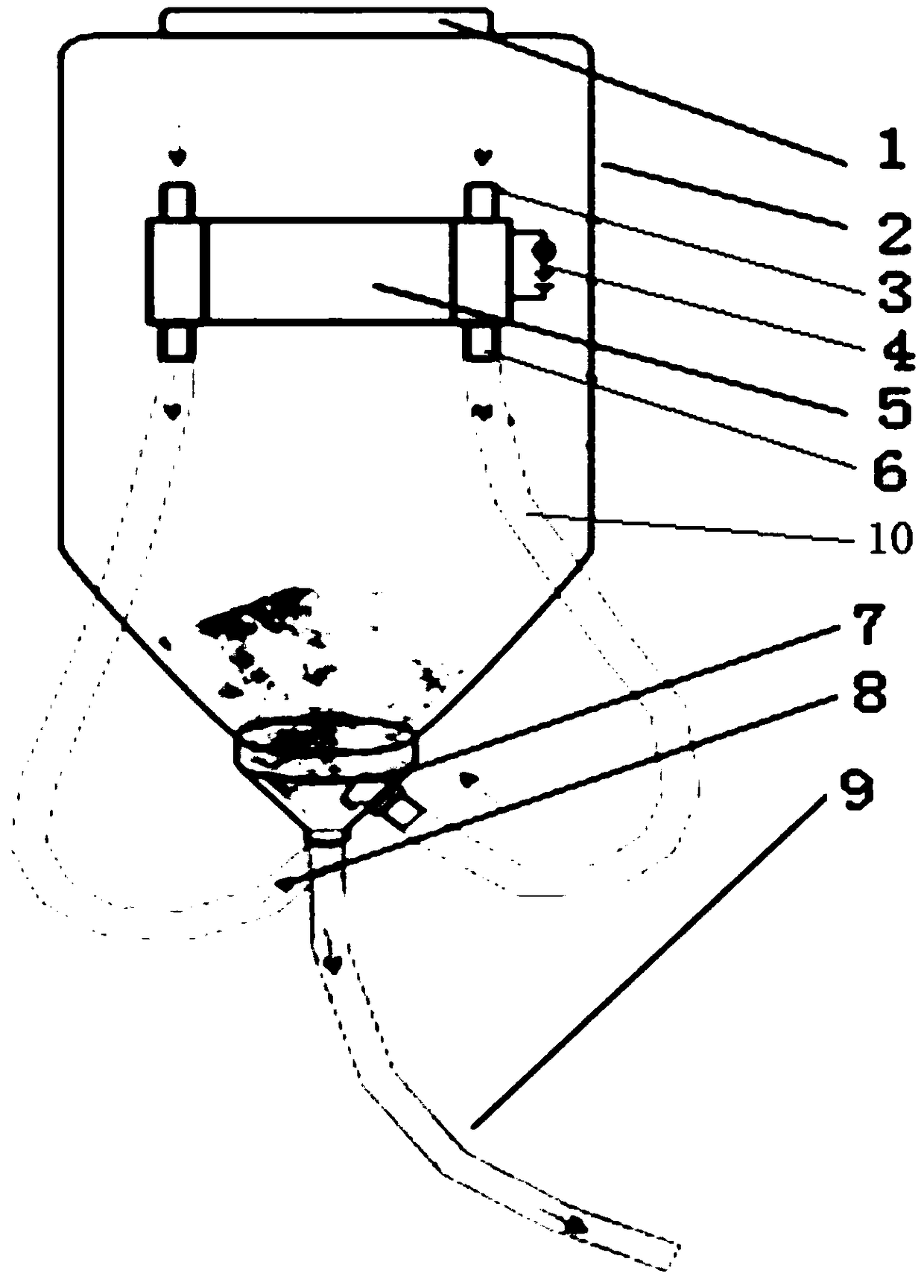 A powder sprayer for drones