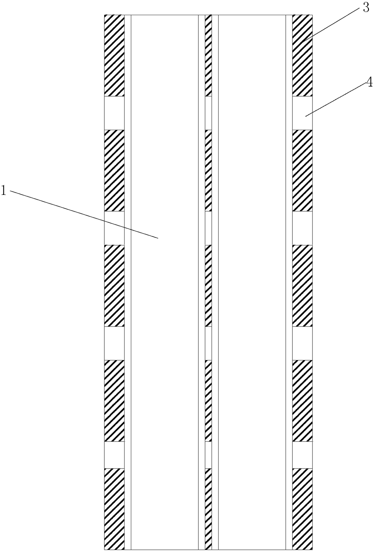 Thermal insulation dual-channel PP-R pipe