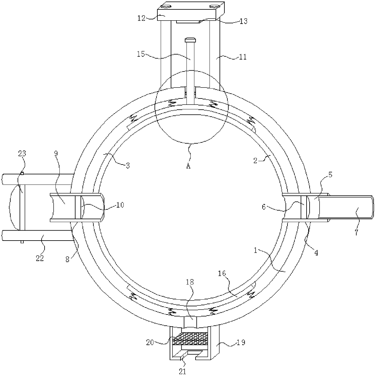 Intake port dust removing device for gas brake heavy truck