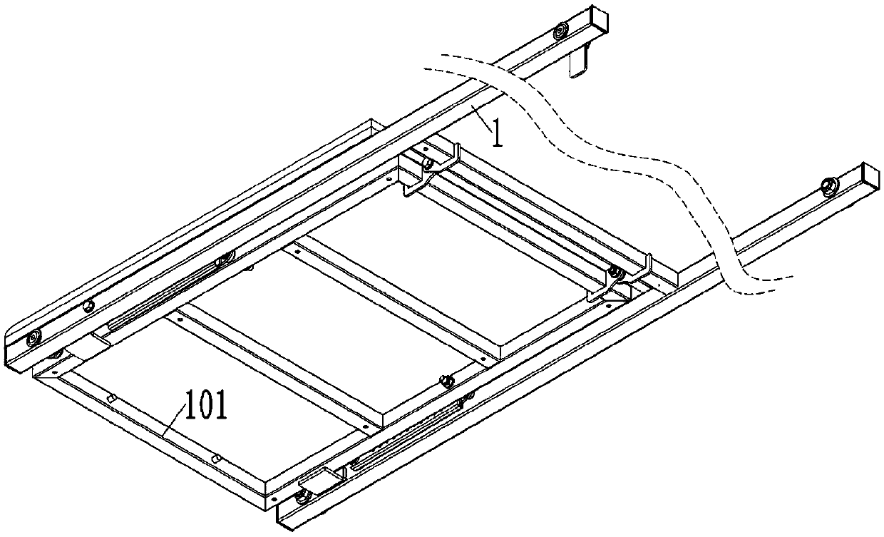 Flat treatment bed