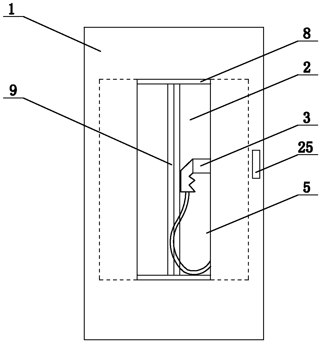 Special double-door protection device for intelligent charging pile in power system