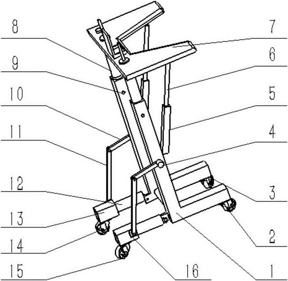 An automatic walking aid device