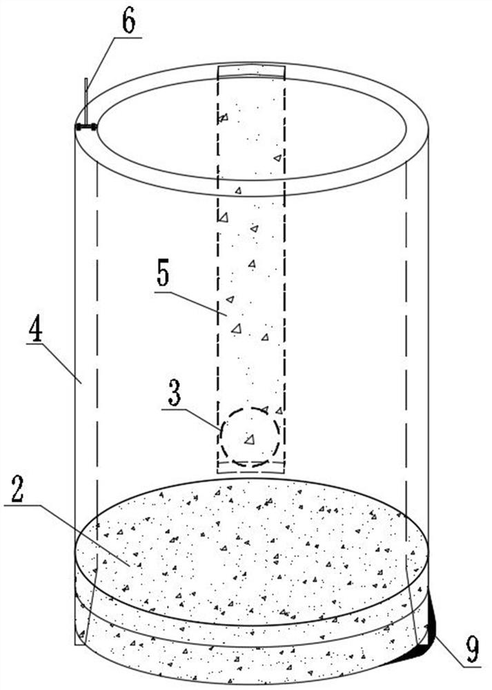 A circular working well with a preset pipe jacking doorway in a water-rich stratum and its construction method