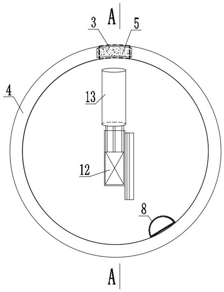 A circular working well with a preset pipe jacking doorway in a water-rich stratum and its construction method