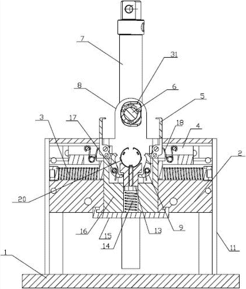 Automatic assembly tool and method for spring clamp ring of automotive seat headrest guide sleeve