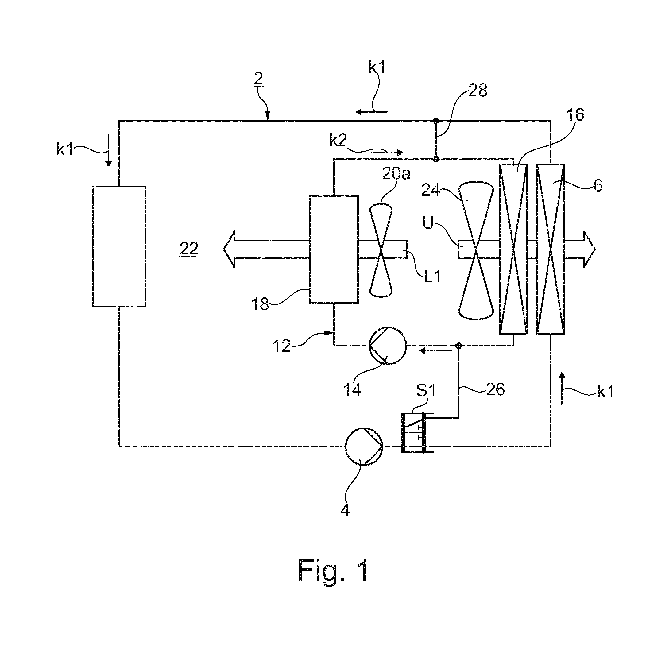 Thermal management for an electric or hybrid vehicle and a method for air-conditioning the interior of such a motor vehicle