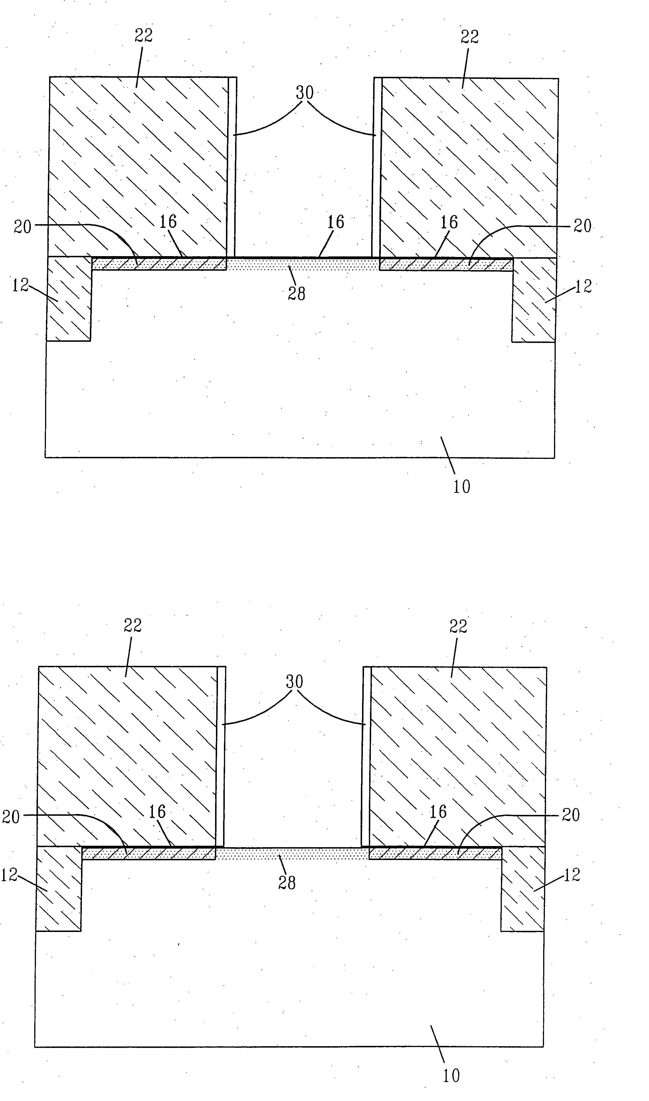 Low resistance T-gate MOSFET device using a damascene gate process and an innovative oxide removal etch