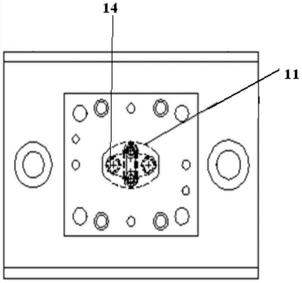 A lock plate punching die